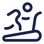 Treadmill Round SVG Icon